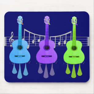 Tapis De Souris Cadeaux d'amants de guitare