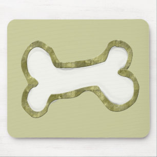 Tapis De Souris Cadeaux d'art d'os de chien