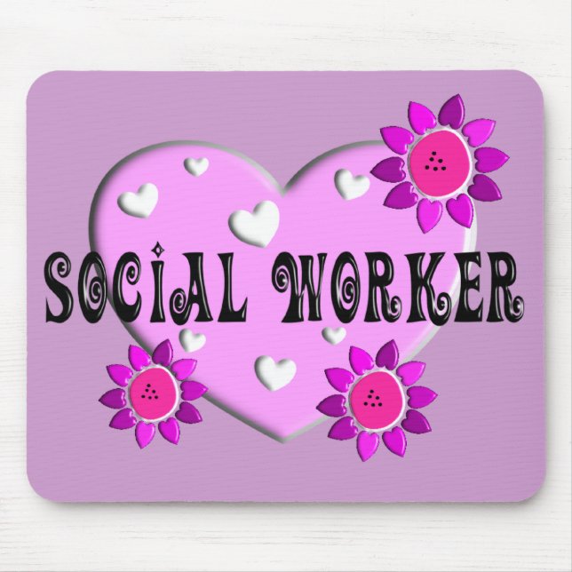 Tapis De Souris Cadeaux d'assistant social (Devant)