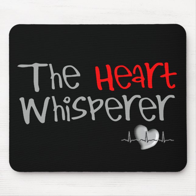 Tapis De Souris Cadeaux de cardiologue "le Whisperer de coeur " (Devant)