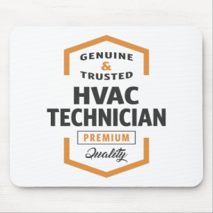Tapis De Souris Cadeaux de logo du technicien HVAC.