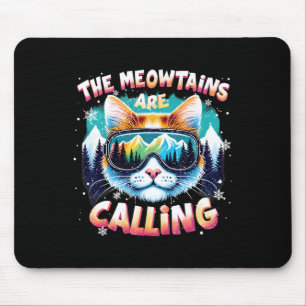 Tapis De Souris Cadeaux de Noël pour skieurs snowboardeurs Les Meo