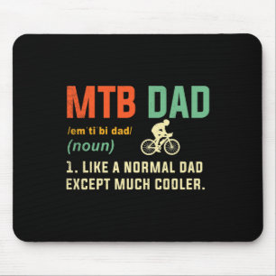 Tapis De Souris Cadeaux de papa de vélo de montagne de style rétro