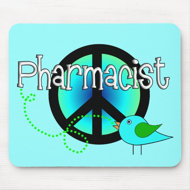 Tapis De Souris Cadeaux de pharmacien---Conception de signe de (Devant)