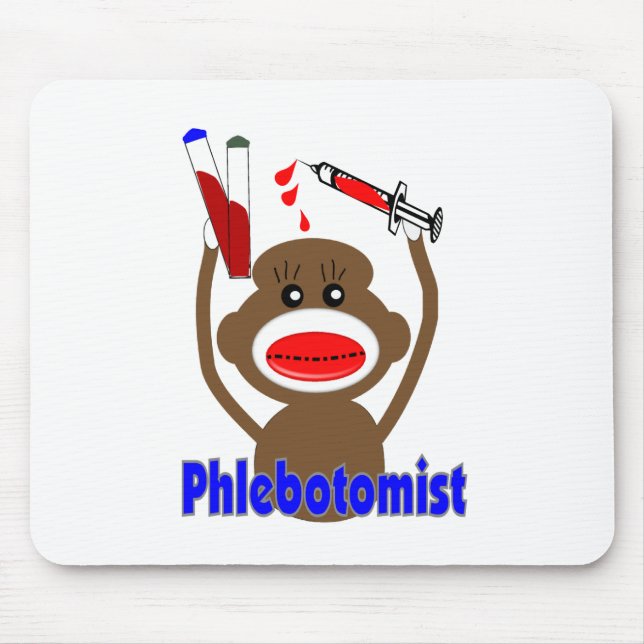 Tapis De Souris Cadeaux de Phlebotomist de singe de (Devant)