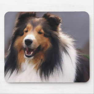 Tapis De Souris Cadeaux de Sheltie de chien de berger de Shetland