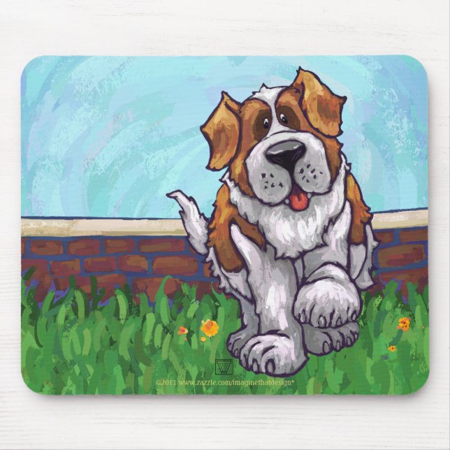 Tapis De Souris Cadeaux et accessoires St. Bernard (Devant)