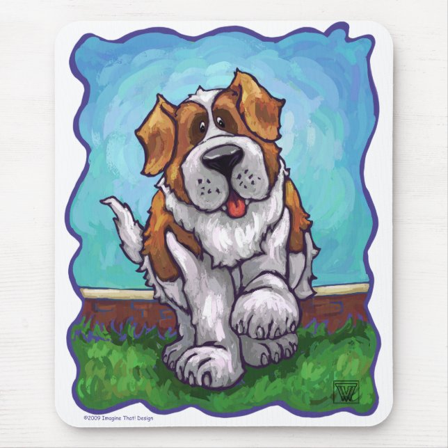 Tapis De Souris Cadeaux et accessoires St. Bernard (Devant)