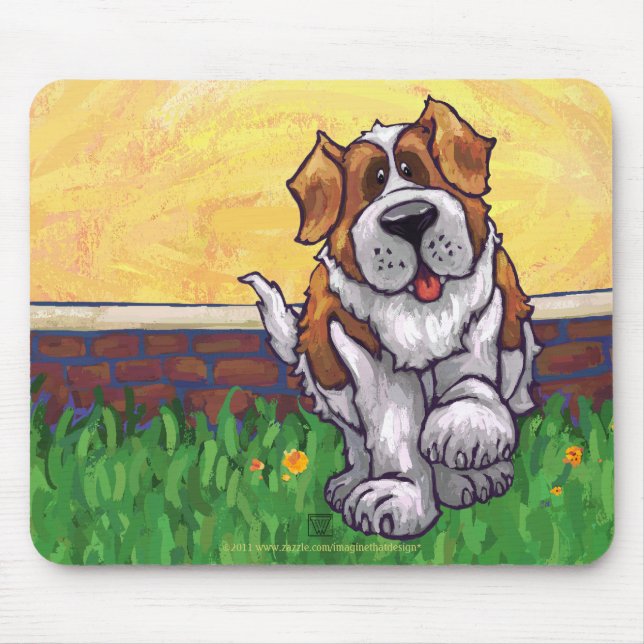 Tapis De Souris Cadeaux et accessoires St. Bernard (Devant)
