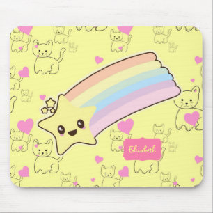 Tapis De Souris Cadeaux mignons nommés pour les chats-filles