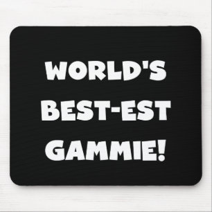 Tapis De Souris Cadeaux noirs et blancs du Meilleur-est Gammie du