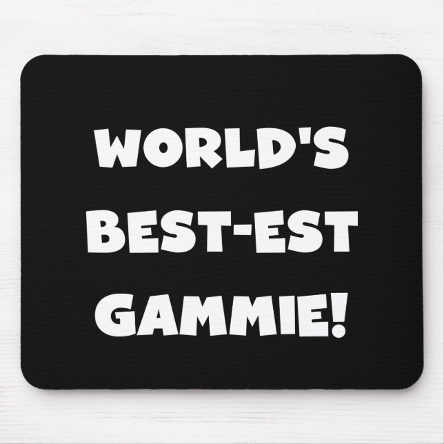 Tapis De Souris Cadeaux noirs et blancs du Meilleur-est Gammie du  (Devant)