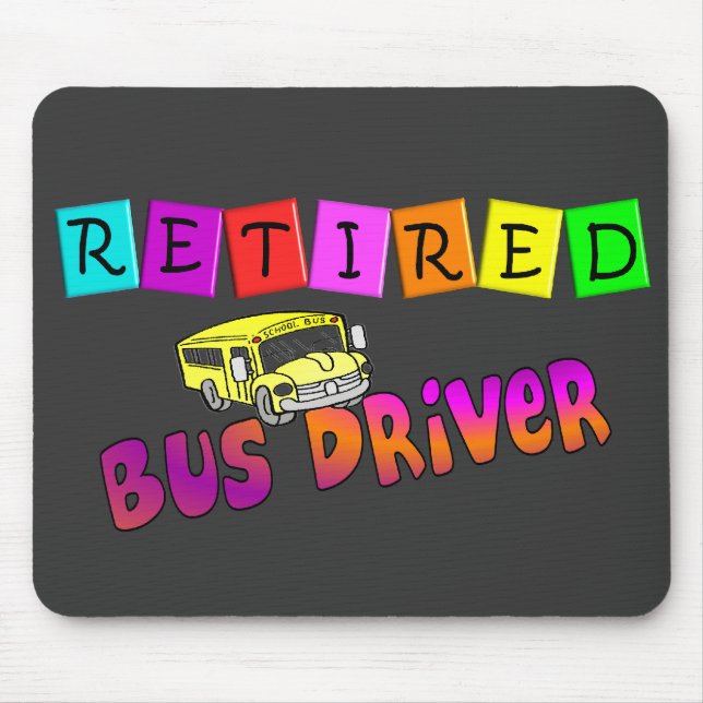 Tapis De Souris Cadeaux retirés de chauffeur de bus (Devant)