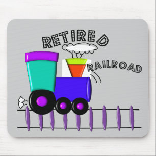 Tapis De Souris Cadeaux retirés de travailleur de chemin de fer