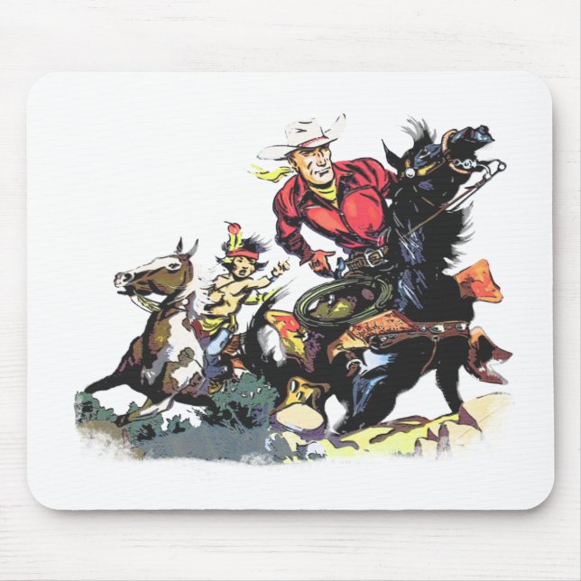 Tapis De Souris Cadeaux rouges vintages de Ryder (Devant)