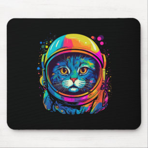 Tapis De Souris Cadeaux spatiaux Chat Maman Chat Papa Homme Femmes