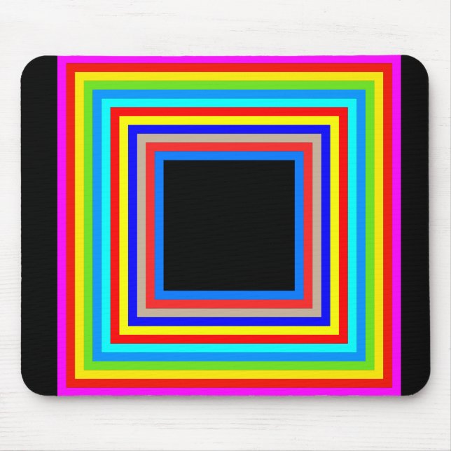 Tapis De Souris Cadre arc-en-ciel (Devant)