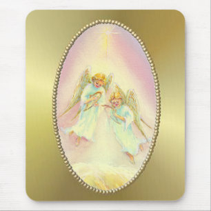 Tapis De Souris CADRE et ANGES d'OR par SHARON SHARPE
