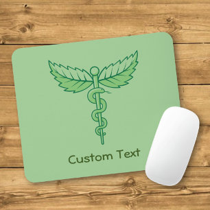 Tapis De Souris Caduceus avec la souris Feuille