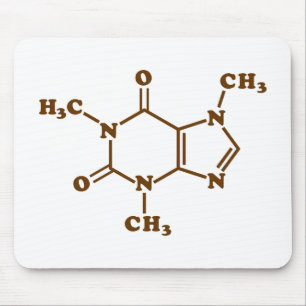 Tapis De Souris Café caféine Formule chimique moléculaire