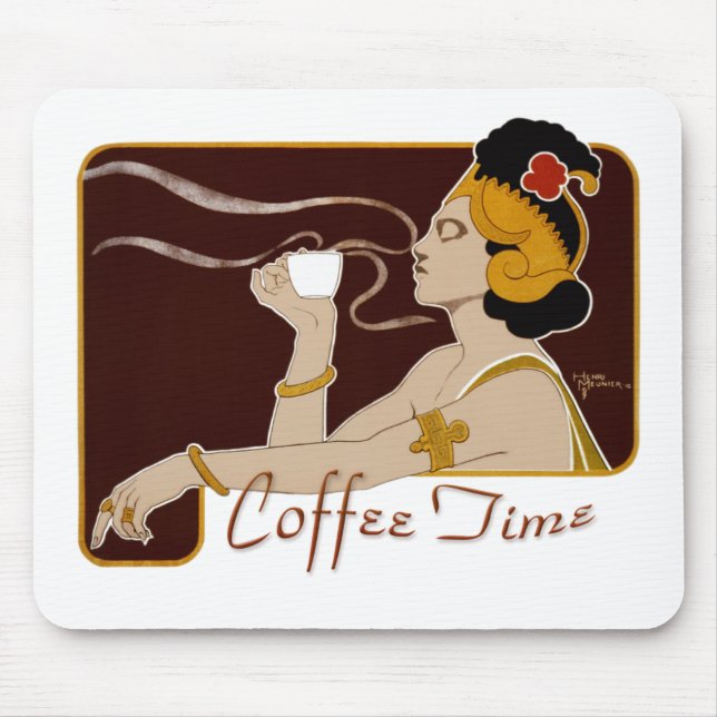Tapis De Souris Café CC0224 Art Nouveau Mousepad (Devant)