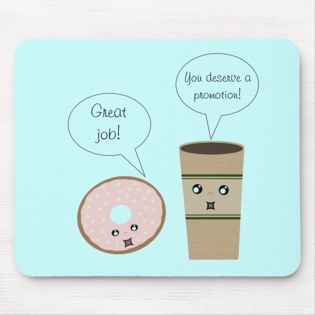 Tapis De Souris Café et Bouteille de Donut gratuits (Devant)