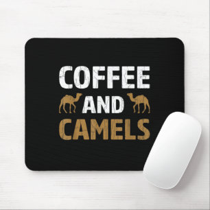 Tapis De Souris Café Et Camels Drôle Camel Amoureux des animaux Gr