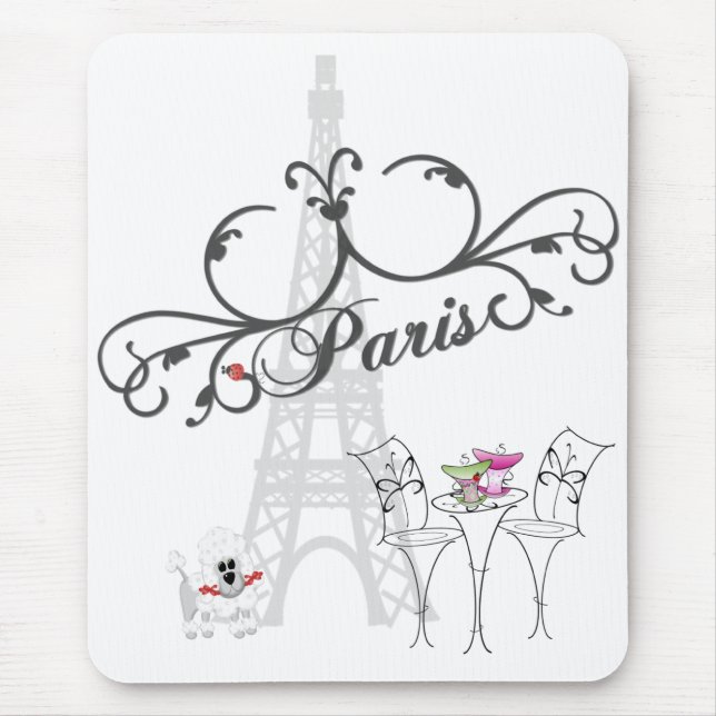 Tapis De Souris Café Paris Mousepad (Devant)