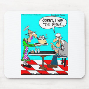 Tapis De Souris Café Sans Vaches Drôle Tee - shirt Mugs & Cadeaux