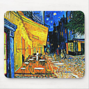 Tapis De Souris Cafe Terrace, célèbre peinture de Vincent van Gogh