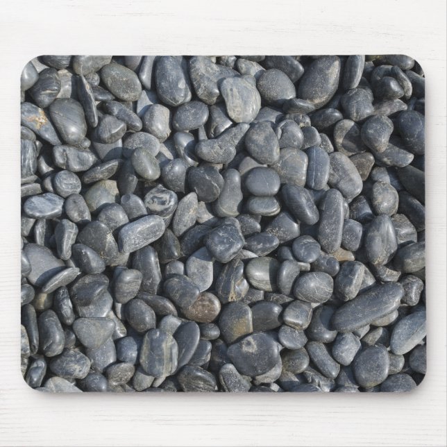 Tapis De Souris Cailloux noirs lisses (Devant)
