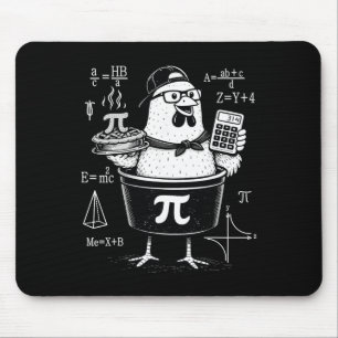 Tapis De Souris Calculatrice drôle de poulet tenant un pot Prof de