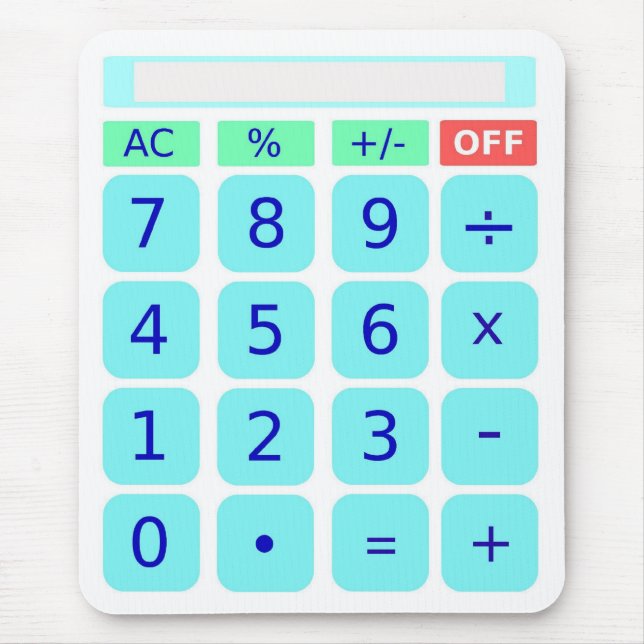 Tapis De Souris Calculatrice Mousepad (Devant)