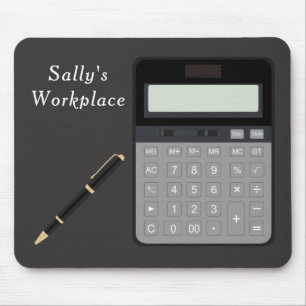 Tapis De Souris Calculette et stylo