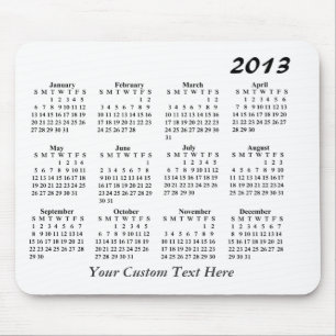 Tapis de souris calendrier 2013