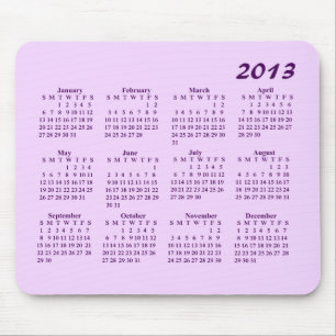 Tapis de souris calendrier 2013