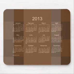 Tapis De Souris Calendrier 2013