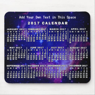 Tapis De Souris Calendrier 2017 (Voir la description pour la nouve