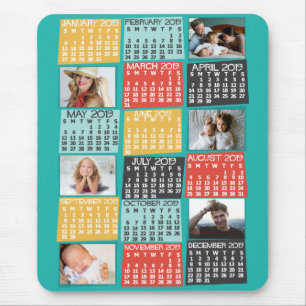 Tapis De Souris Calendrier 2019 (Voir la description pour la nouve