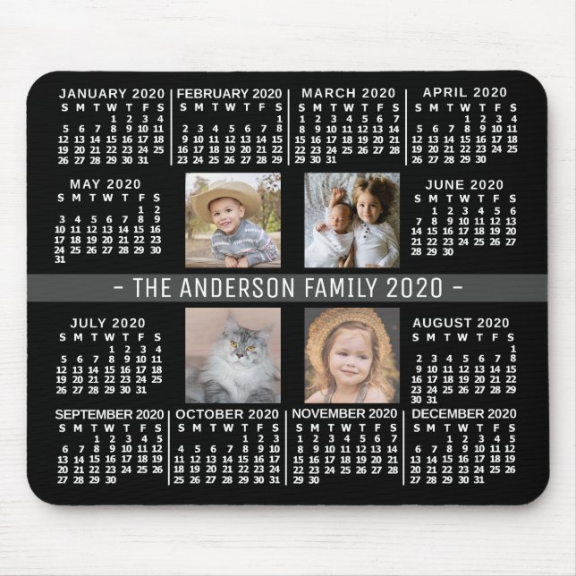 Tapis De Souris Calendrier 2020 (Voir la description pour la nouve (Devant)