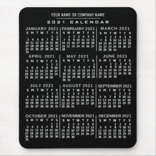 Tapis De Souris Calendrier 2021 (Voir la description pour la nouve