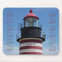 Calendrier 2022 Classic West Quoddy Red Lighthouse