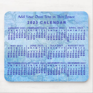 Tapis De Souris Calendrier 2023 (Voir la description pour la versi