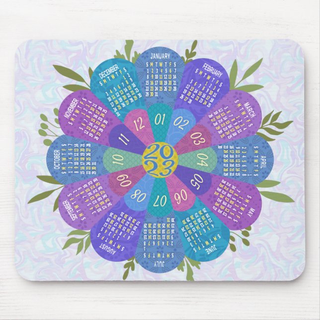Tapis De Souris Calendrier 2023 (Voir la description pour la versi (Devant)