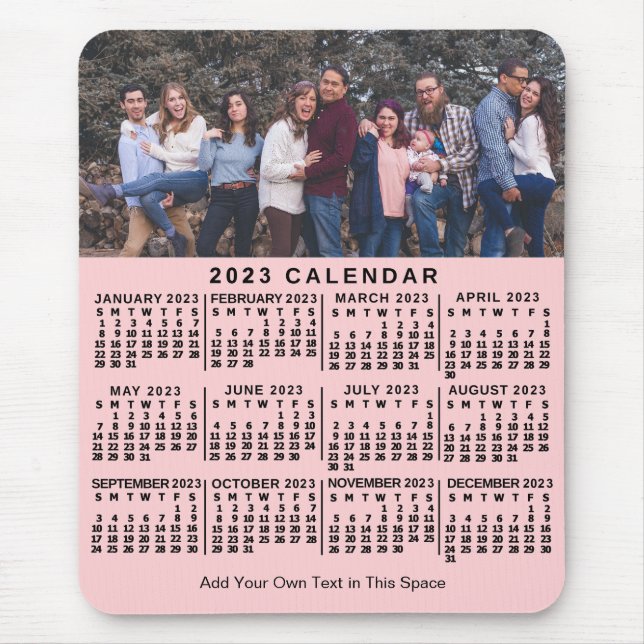 Tapis De Souris Calendrier 2023 (Voir la description pour la versi (Devant)
