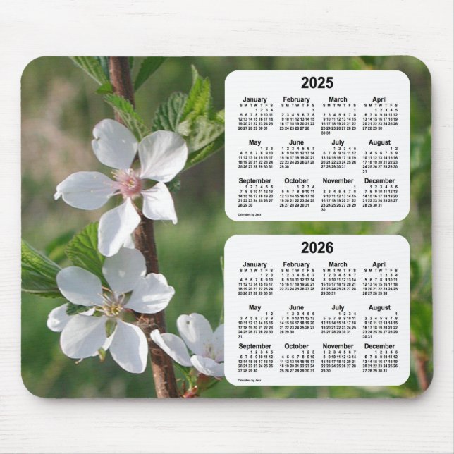 Tapis De Souris Calendrier 2025-2026 de Dogwood par Janz (Devant)