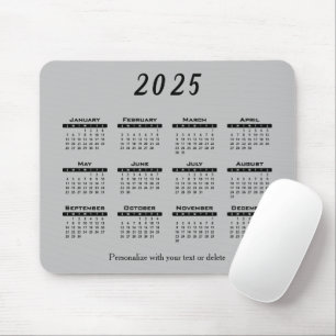 Tapis De Souris Calendrier 2025 - Année