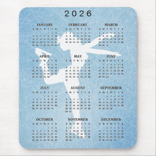 Tapis de souris calendrier 2025 de conception de p