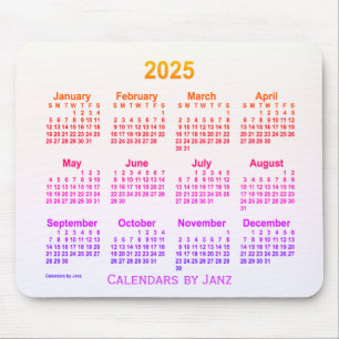 Tapis De Souris Calendrier 2025 Ipanema Smoke par Janz Mouse Pad