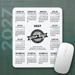 Tapis De Souris Calendrier 2027 avec logo, Informations de contact
